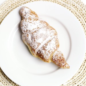 Croissant on a Plate